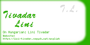 tivadar lini business card